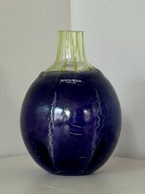 Vintage Kosta Boda Gunnel Sahlin Stagioni Series Art Glass Vase - 89905
